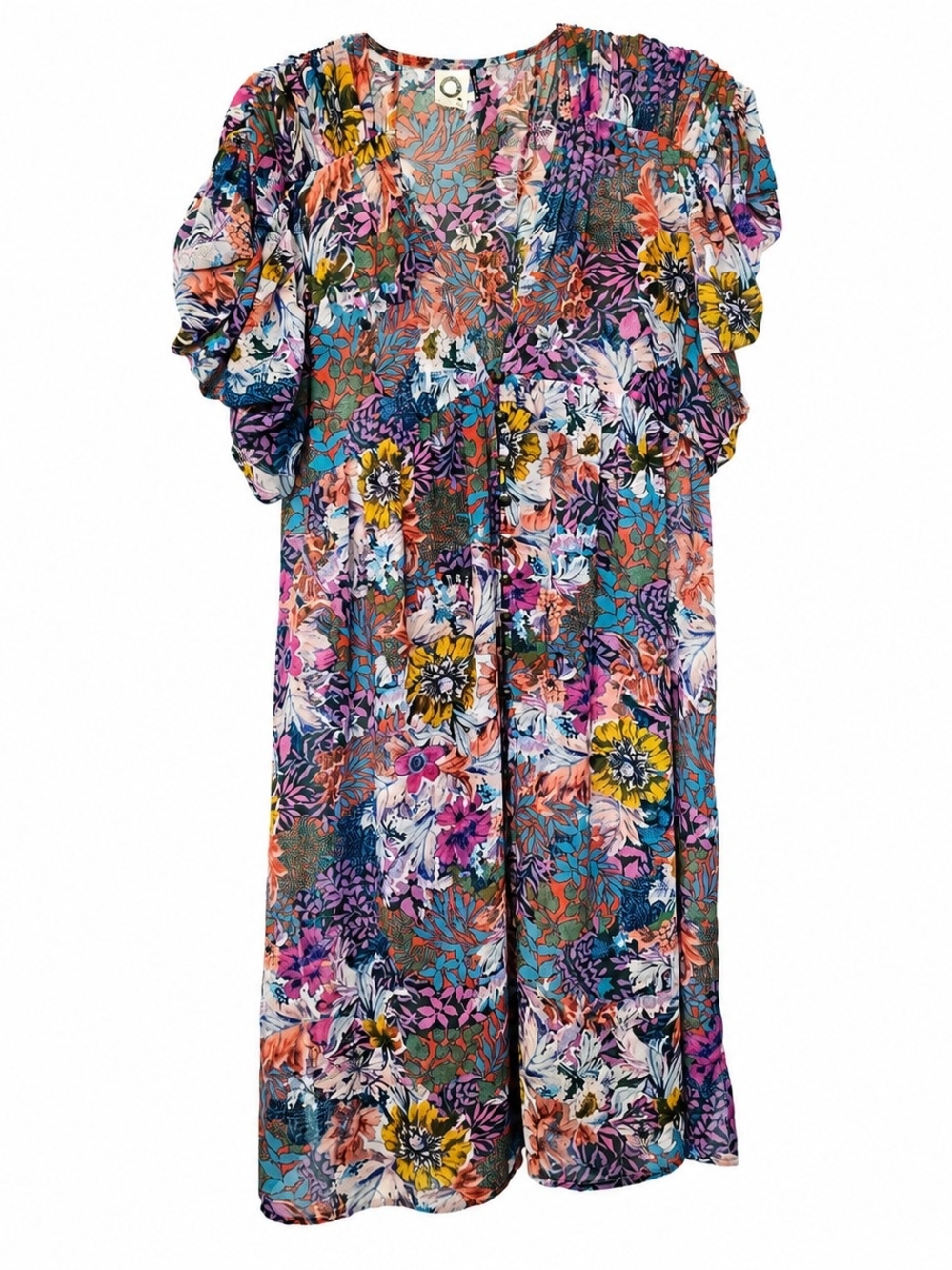 Akemi + Kin Colorful Floral Print Dress - XS - Picture 2 of 12